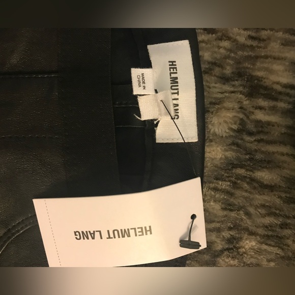 Helmut Lang Leather Leg Pants 10 - Picture 14 of 14